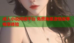 成人小说阅读平台 免费海量激情故事畅享体验