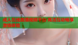 成人在线直播视频平台 高清互动畅享激情体验