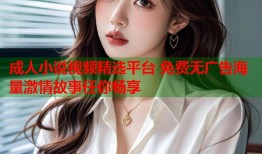 成人小说视频精选平台 免费无广告海量激情故事任你畅享