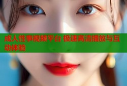 成人性事视频平台 极速高清播放与互动体验